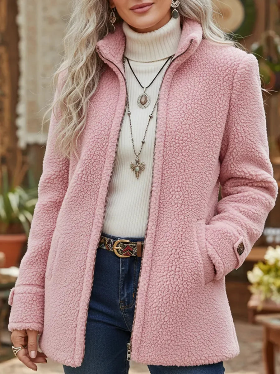 Clarissa | Soft and elegant zip-up jacket