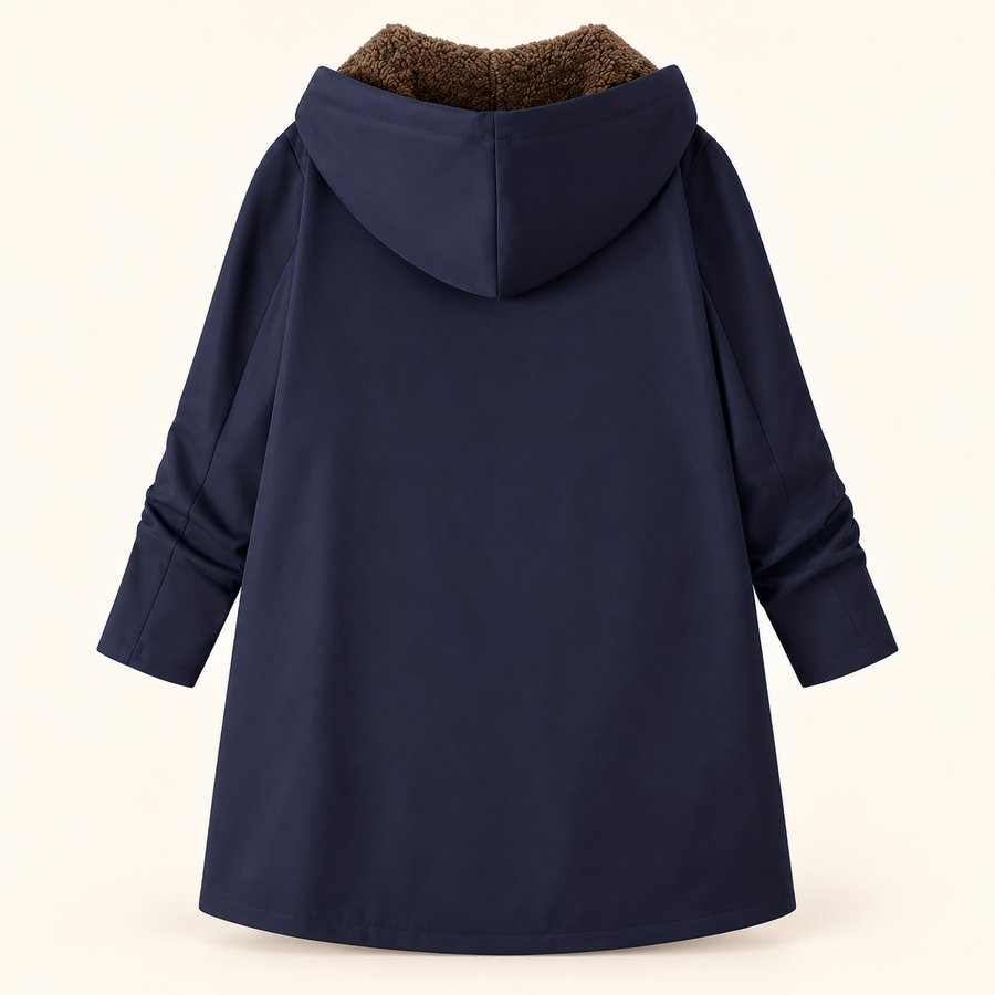 Ava | Cozy Sherpa-Lined Hooded Coat