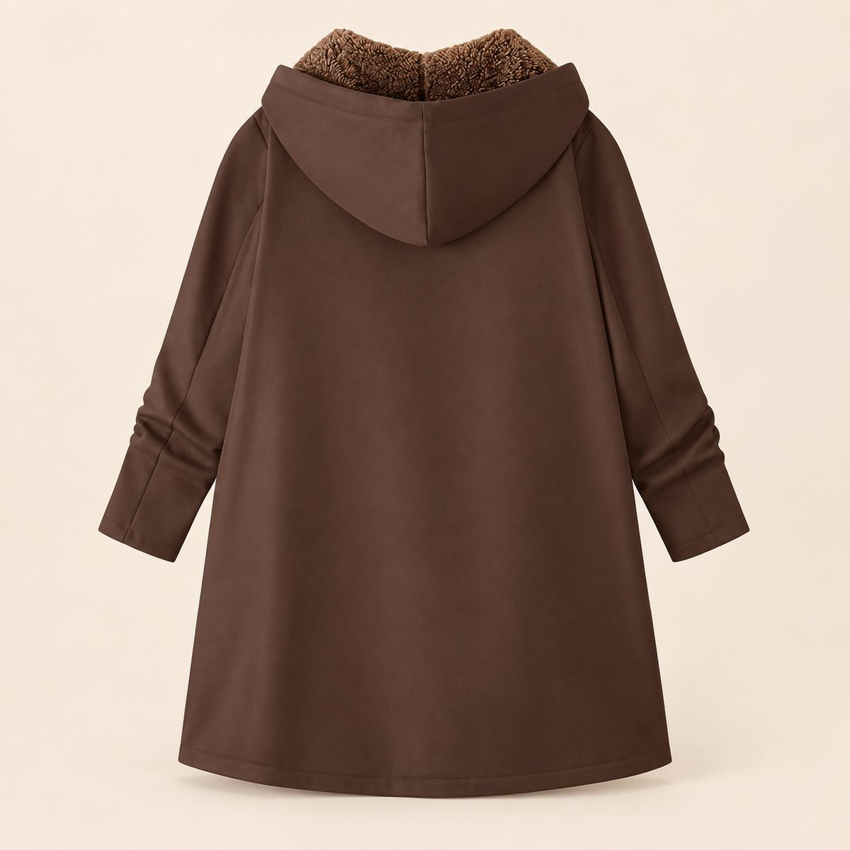Ava | Cozy Sherpa-Lined Hooded Coat