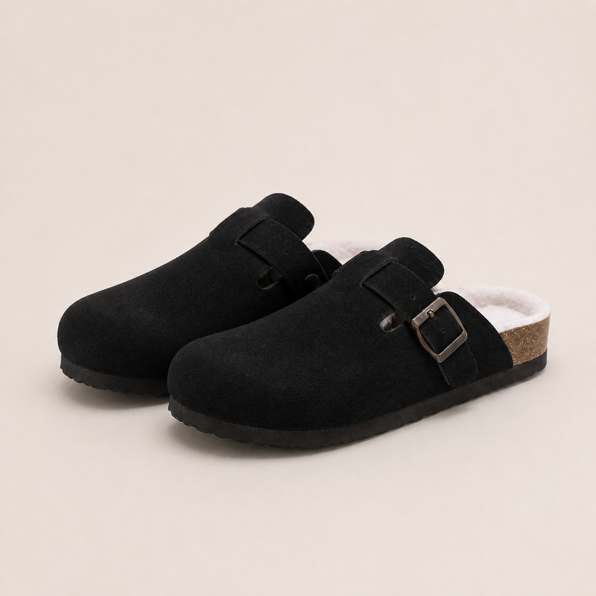 Lya | Suede Clogs