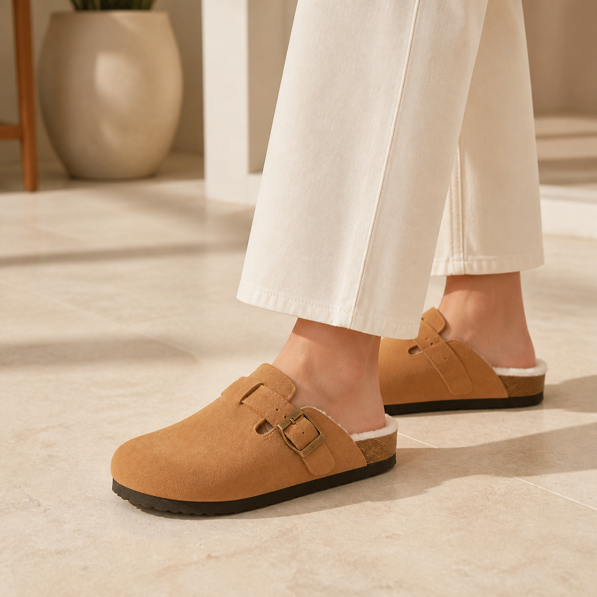 Lya | Suede Clogs